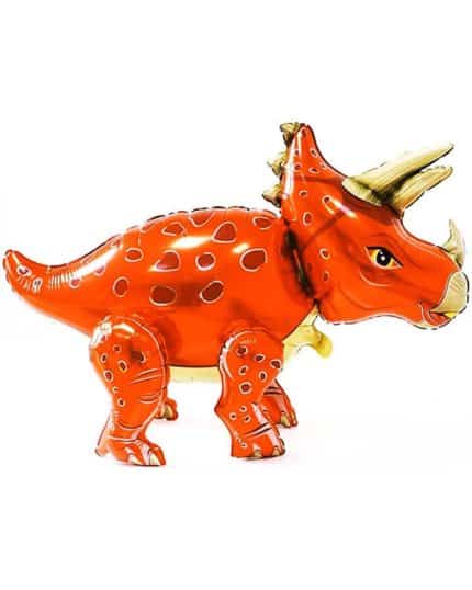 3D Фигура Динозавр Трицератопс Оранжевый